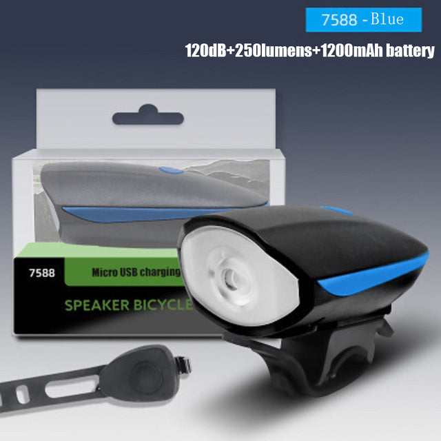 USB Charging Bicycle Headlights With Bike Horn